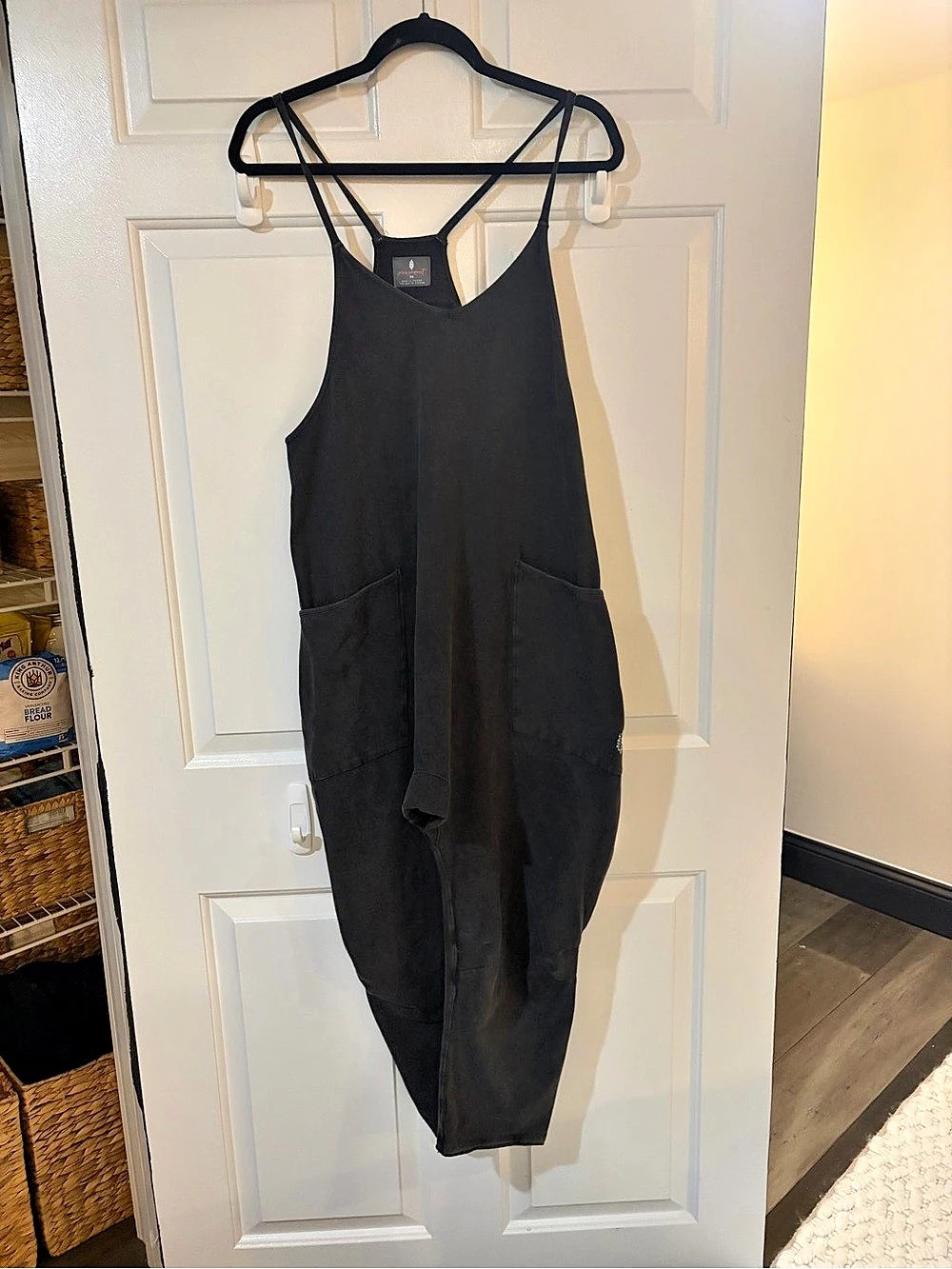 Free People FP Movement Hot Shot Onesie Black Jumpsuit